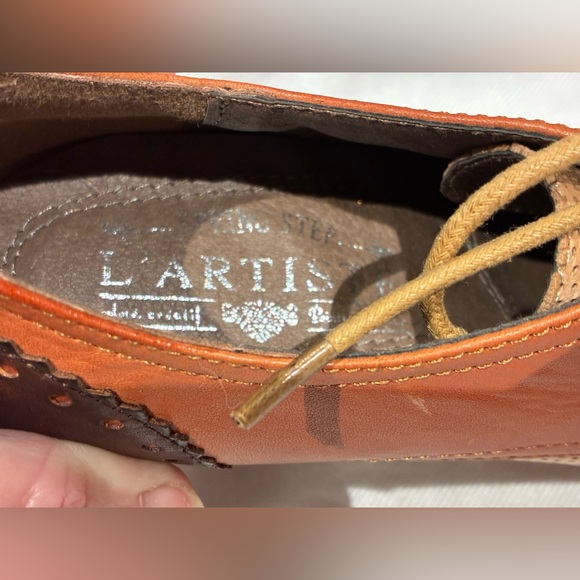 L’Artiste Spring Step Multi-Tone Leather Women’s Stack Heels, Retro, sz 5/EU35 - Picture 2 of 11